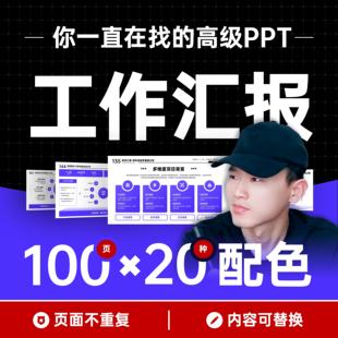 100页:工作汇报高端实用PPT模板/毕业答辩/工作总结/年终总结