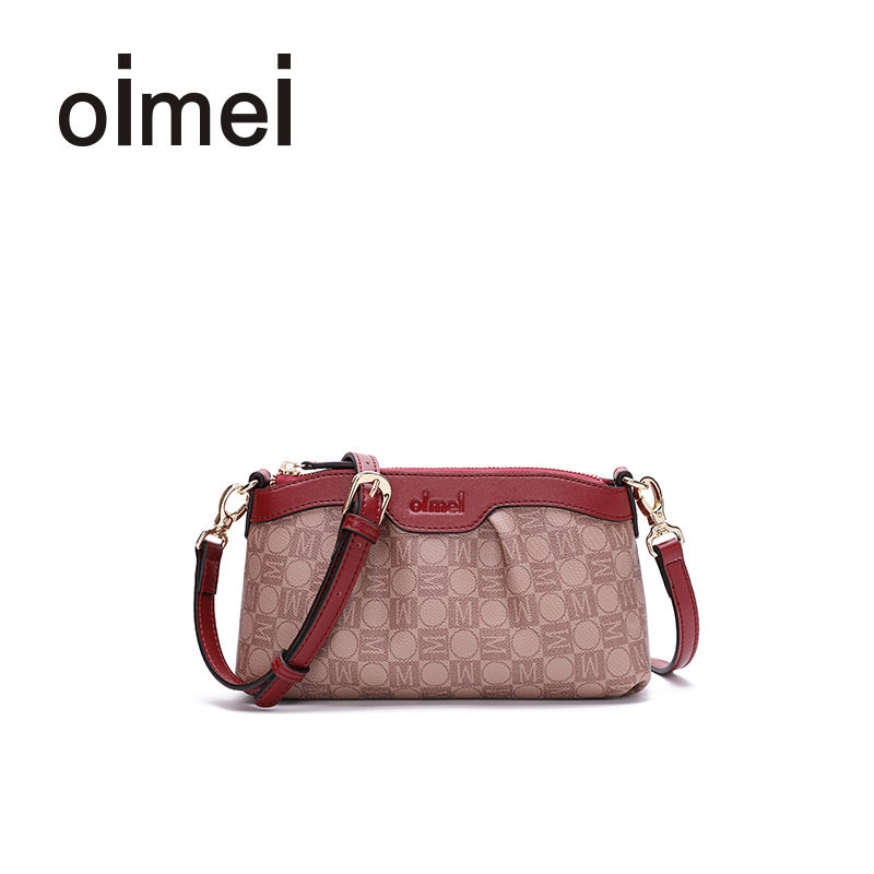oimei中年时尚女包妈妈包2023新款女士单肩斜挎包女小包包手机包