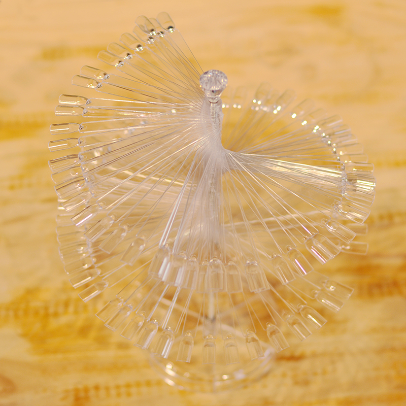 美甲工具指甲油色卡 甲油胶120色旋转展示架 展示板扇形练习色板