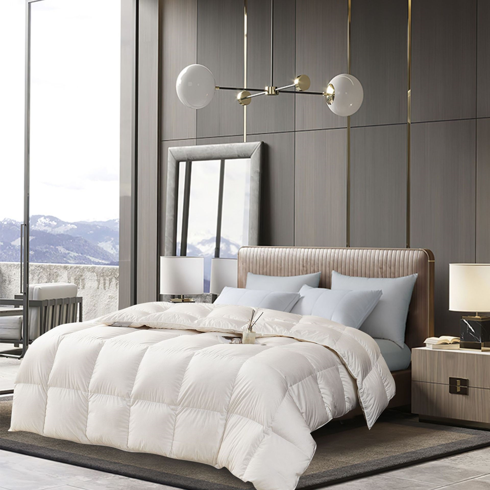 五星级酒店羽绒被95白鹅绒被高端民宿鸭绒被子被芯加厚鹅绒冬被