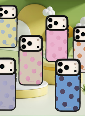 磨砂壳【SURPAZI&波点】适用于iphne17Promax/16/15 /14/13手机壳