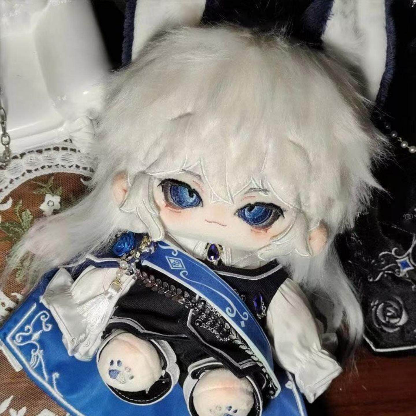 原创正版第五人格守夜人20cm属性伊塔库亚棉花娃娃猫耳耳朵送礼物
