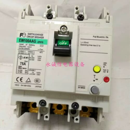 议价正品FUJI空气开关漏电保护器EW100AAG 3P 60A
