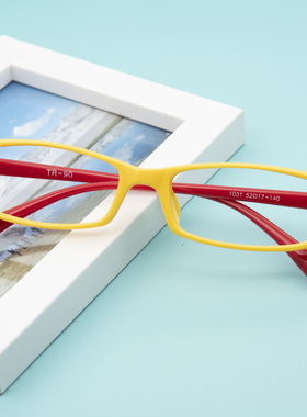 无镜片近视窄框眼镜框架女透绿色紫色彩色tr90小扁框玳瑁色超轻便
