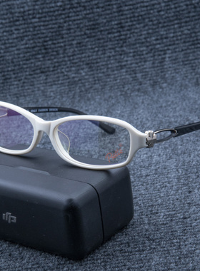 纯白色眼镜框女高级感梨形蝶形猫眼tr90超轻质眼镜架小众可配近视