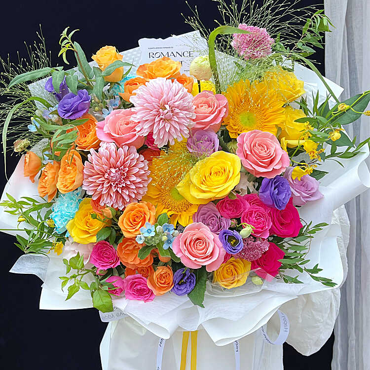 济南鲜花速递同城花店生日