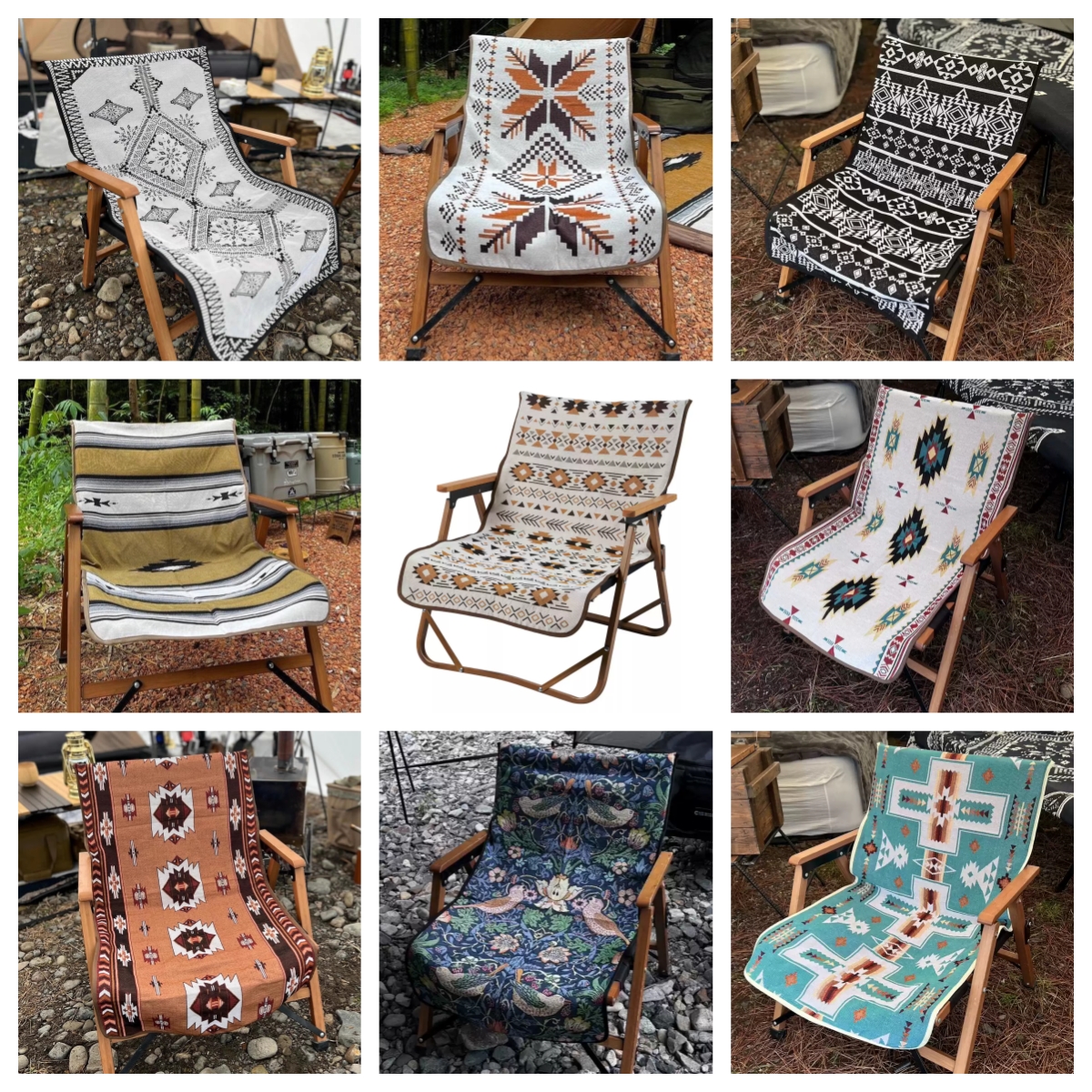 折叠椅月亮椅户外椅子背套椅罩