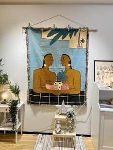 文艺休闲毯挂毯艺术毯 Movements 美国订单非洲女人bfgf Parallel