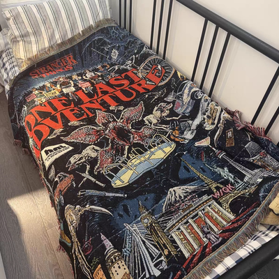 Stranger Things 怪奇物语科幻美剧 Demogorgon魔王菊花怪盖毯子