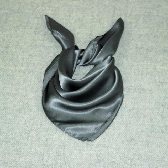 天然桑蚕丝缎面纯色雅灰53/65cm