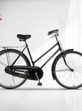 凤凰牌自行车经典怀旧26/28寸老款轻便通勤成人二八大杠老式单车