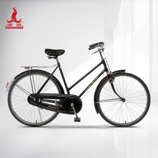 正品 自行车 凤凰牌26寸传统杆闸单车复古线刹男女斜梁横梁轻磅老式