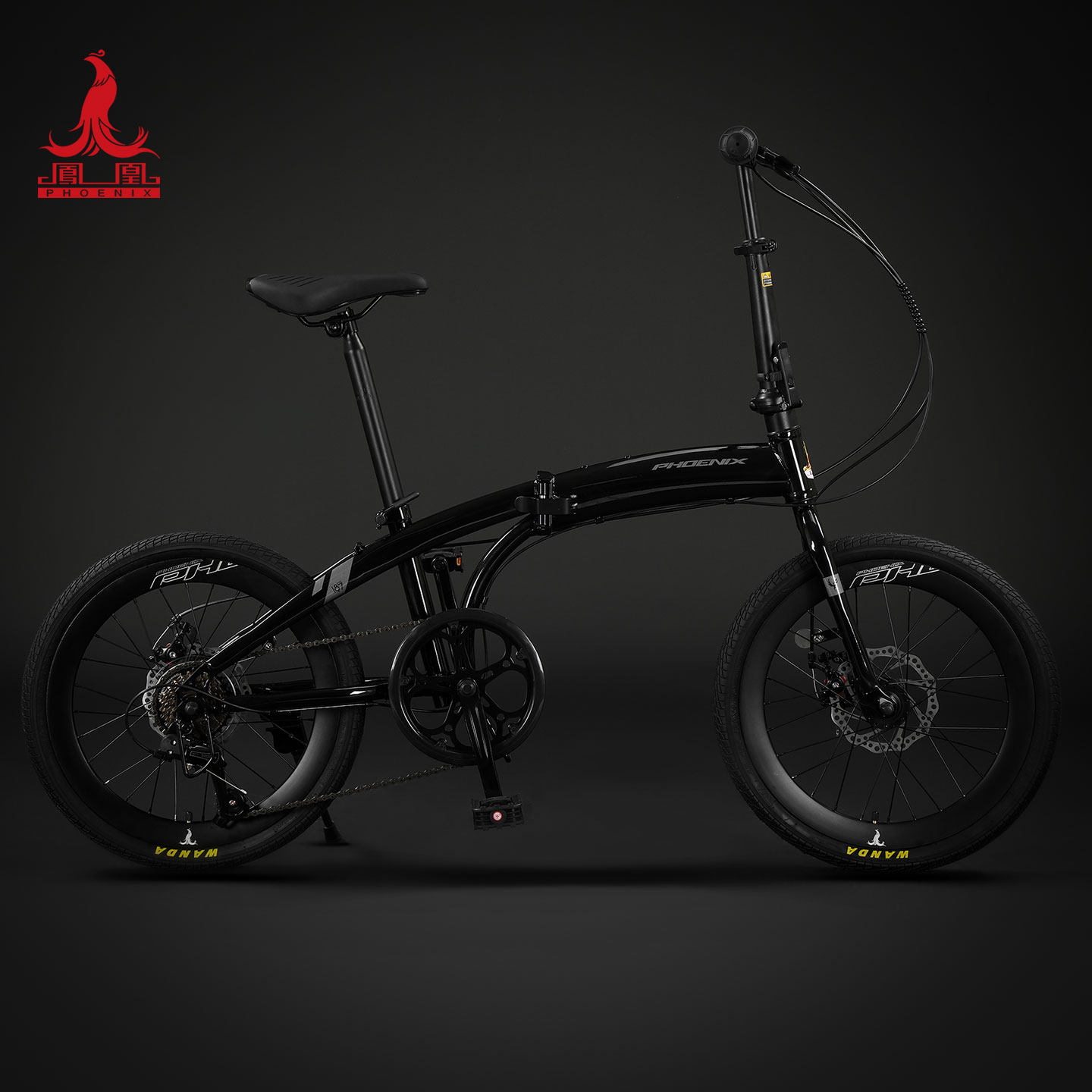 凤凰折叠自行车成人超轻便携上班代步20寸成人变速单车男女通勤