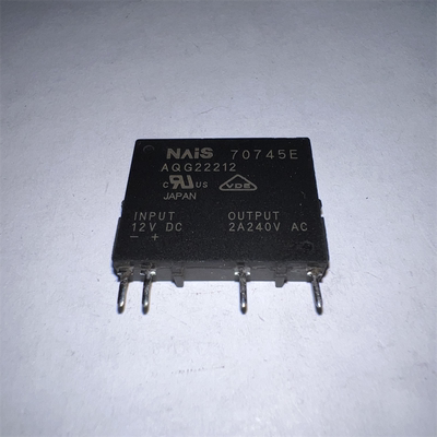 全新原装 AQG22212 松下固态继电器 12VDC 2A 4脚 空调固态光耦器