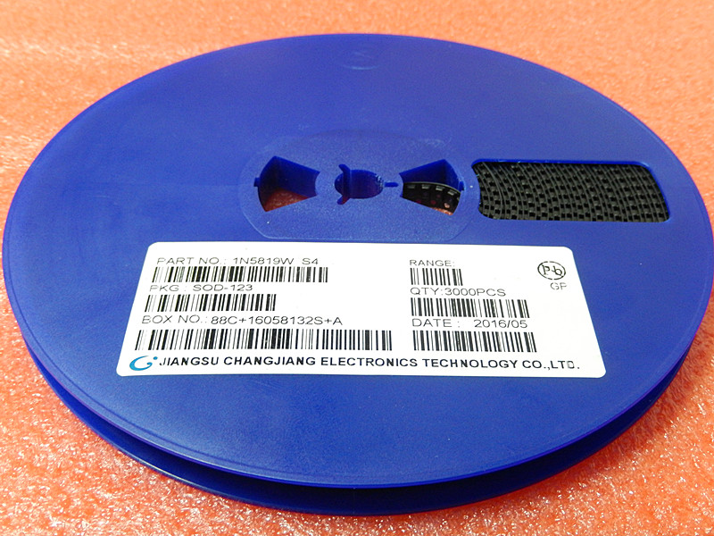 1N5819W S4 SOD123 贴片肖特基二极管 3000只/盘 整盘价
