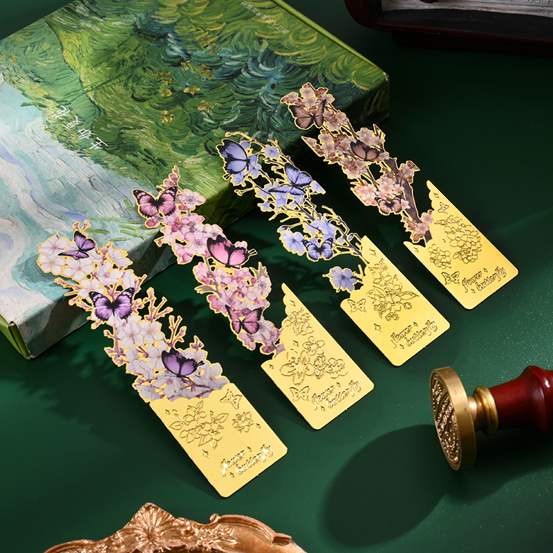 ins镂空蝴蝶金属书签礼物书页夹