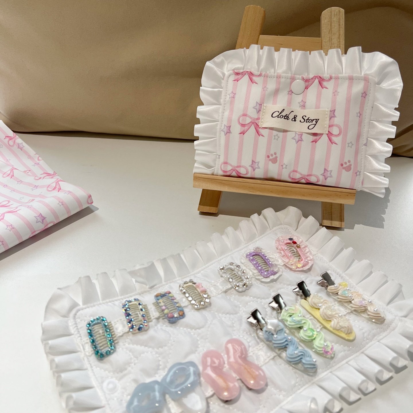 布本纪出门便捷发夹收纳包宠物狗狗发夹收纳 bb夹青蛙夹儿童