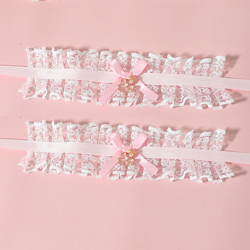 手作蕾丝花边蝴蝶结手链复古宫廷风少女Lolita洛丽塔小物手环饰品