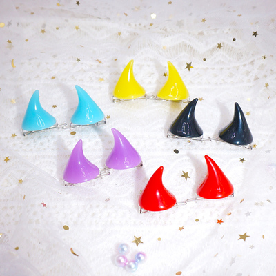 发夹原宿搞怪风万圣节辣妹恶魔角