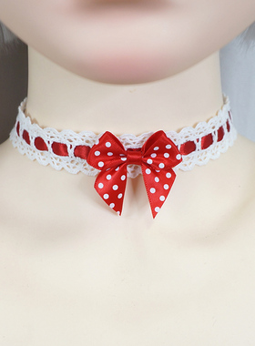 百搭草莓lo娘项圈洛丽塔项链包邮