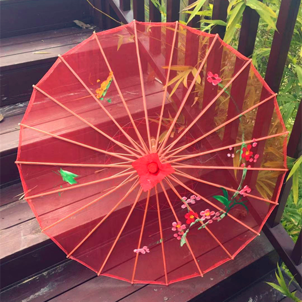 透明丝绢伞包邮跳舞大号古典花