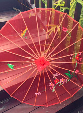 透明丝绢伞包邮跳舞大号古典花