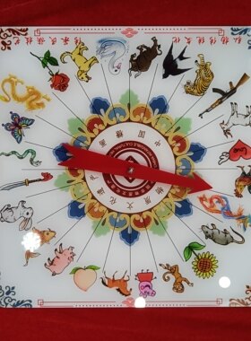 糖画转盘十二生肖转盘摆摊工具专用转盘引流招揽娱乐工具摆摊专用