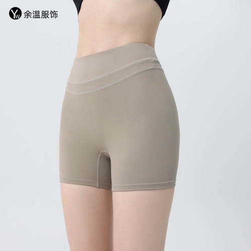 外贸瑜伽短裤女高腰提臀跑步运动骑行外穿普拉提训练服健身三分裤