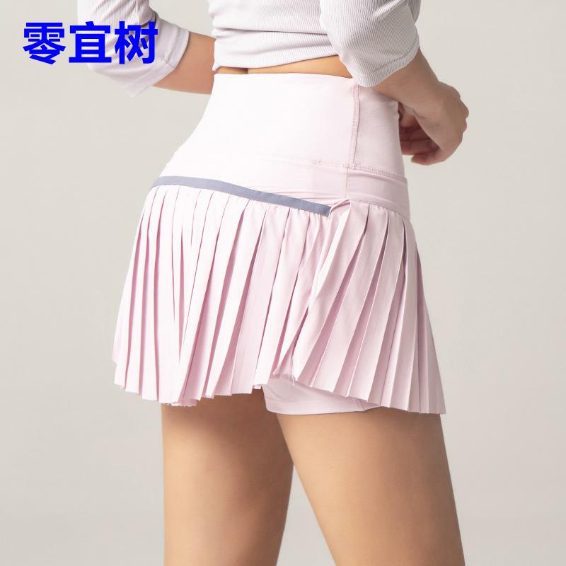 网球裙女防走光户外裙裤速干透气个性百褶跑步健身运动羽毛球短裤