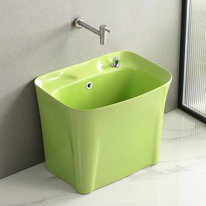 2023新款彩色陶瓷拖把池送货入户