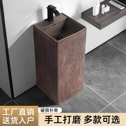 陶瓷立柱盆一体落地式户外庭院