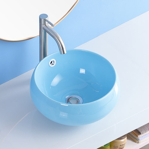 幼儿园洗手盆儿童专用陶瓷彩色