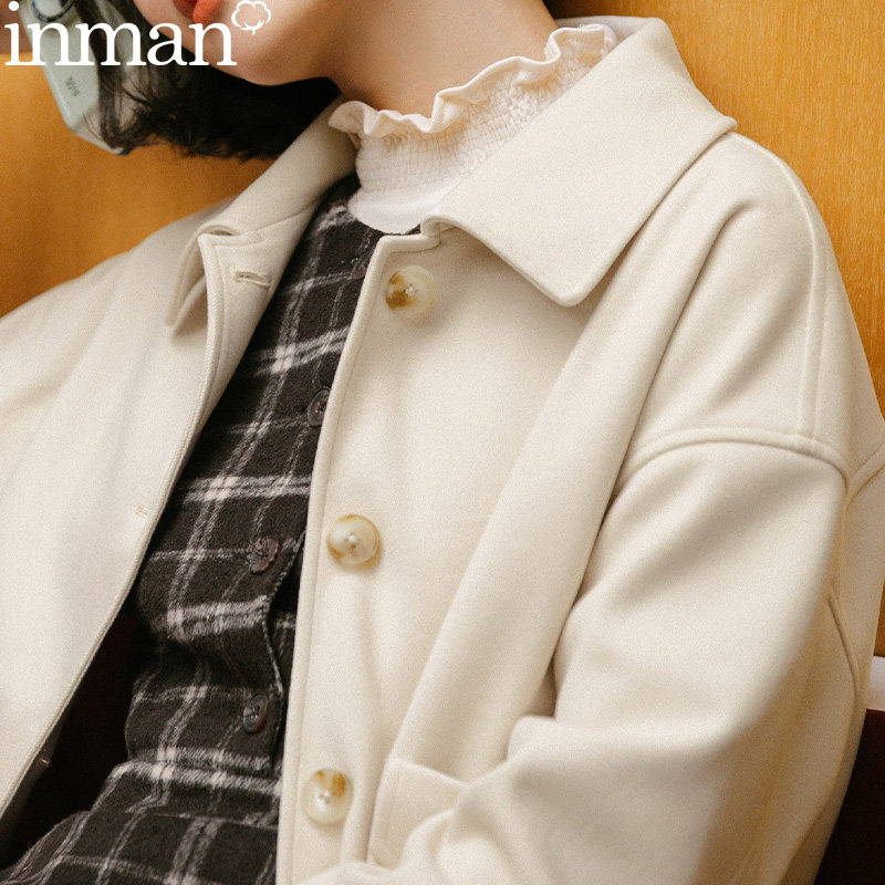 茵曼日系女短外套盐系工装炸街上衣2020年新款夹克衫外穿秋冬短款