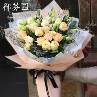 广州鲜花速递佛山中山惠州花店同城送花生日玫瑰花束礼盒配送上门