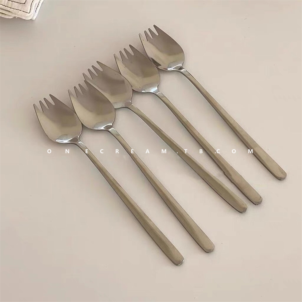 勺+叉多功能双用意面沙拉叉勺