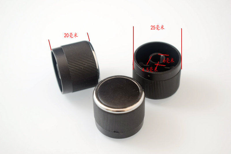 6mmD轴半轴音量电位器编码器旋钮帽导航旋钮帽直径25mm高度20mm图片
