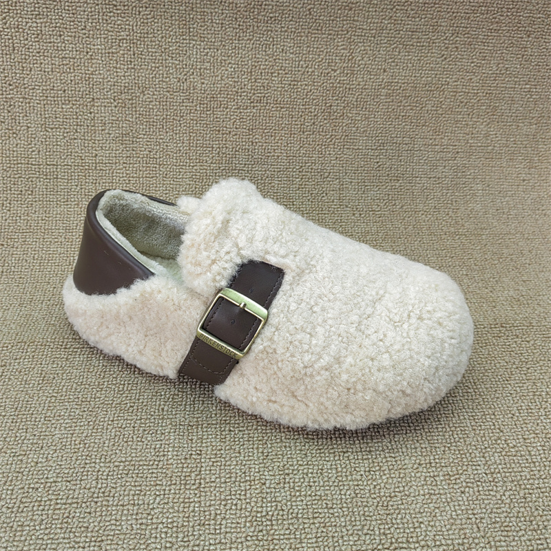 2025冬季加绒勃肯鞋女包头毛毛鞋