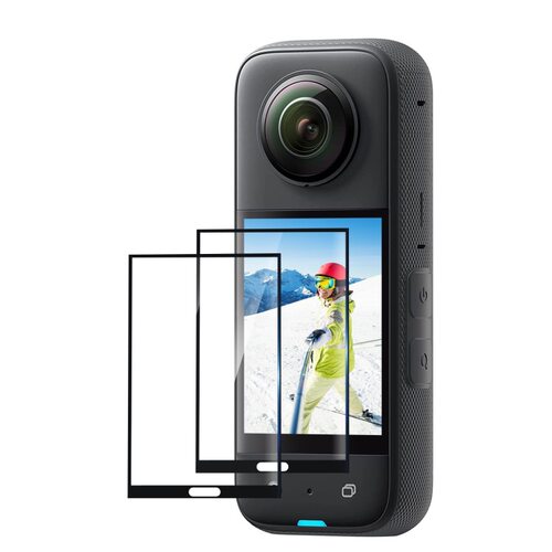 PULUZ胖牛 适用于Insta360 X3全景相机防刮屏幕保护膜高清膜2片装