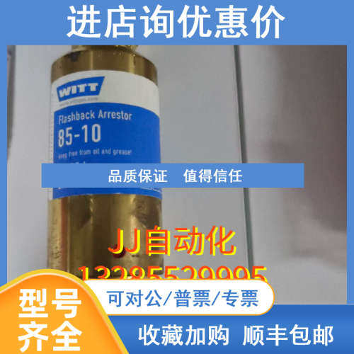 WITT  85-10  Flashback Arrestor