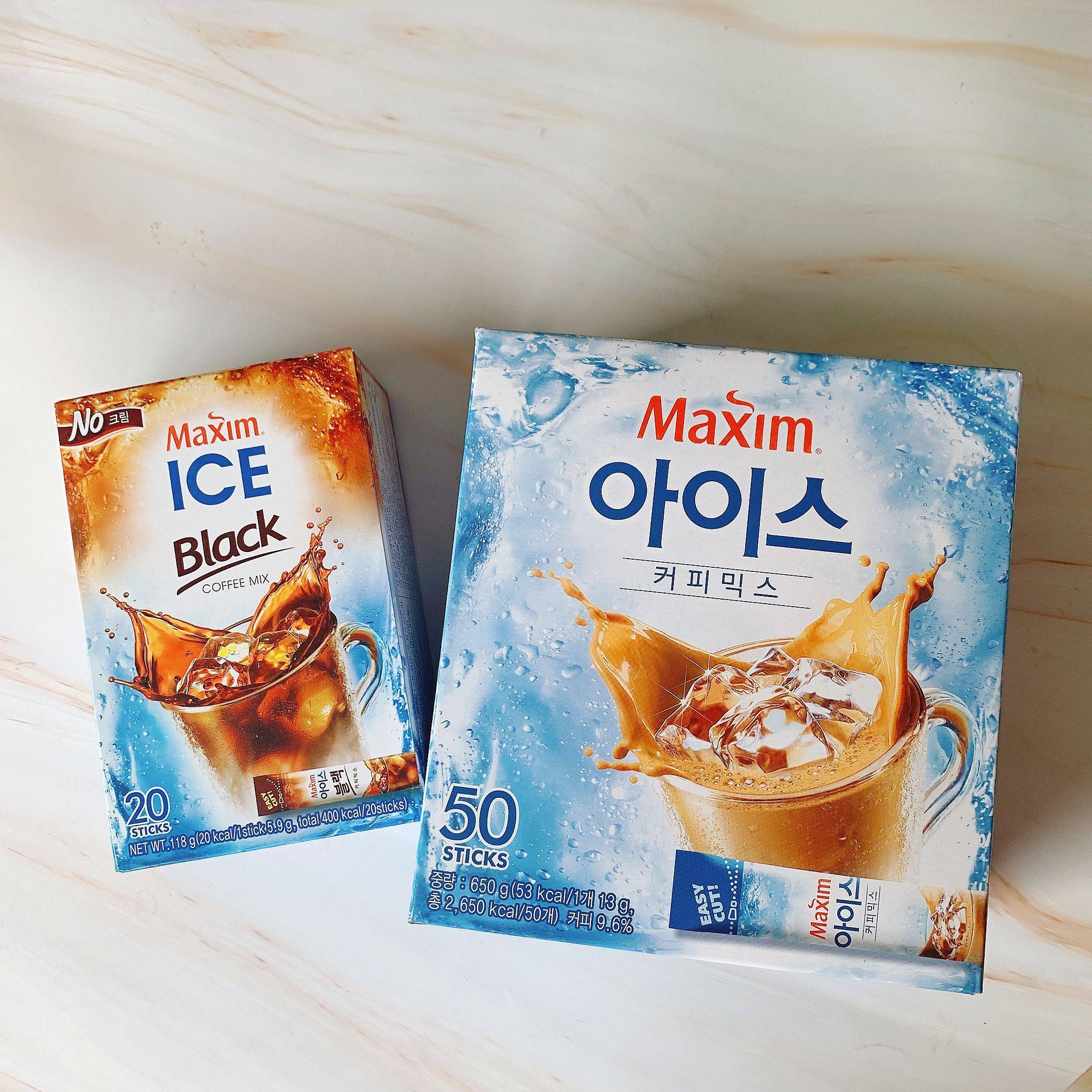 韩国maxim麦馨ice冰咖啡3合1冷水冲泡冰凉速溶咖啡夏季限定冷饮