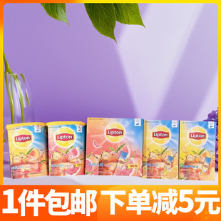 韩国立顿Lipton蜜桃柠檬冰红茶粉无砂糖夏季速溶浓缩冷泡冲饮凉茶