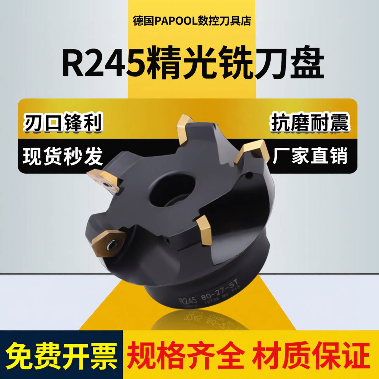 R245精光铣刀盘山特维克图片