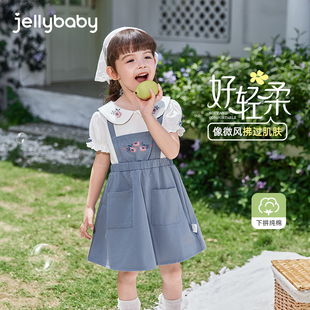 女童连衣裙女宝宝公主裙夏装新款2儿童洋气小裙子小女孩夏日穿搭