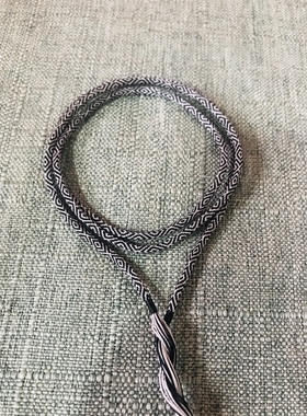 西藏手工编九眼金刚不灭脖挂绳锁骨链黄金玉牌时尚男女通用时尚