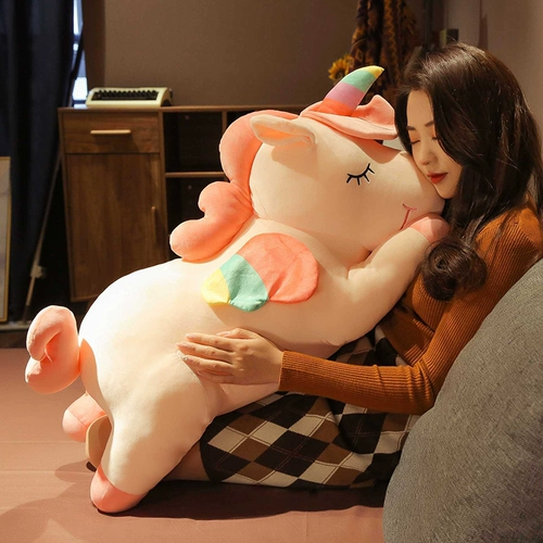 Большая милая плюшевая кукла девочка, игрушка, подушка для сна, единорог