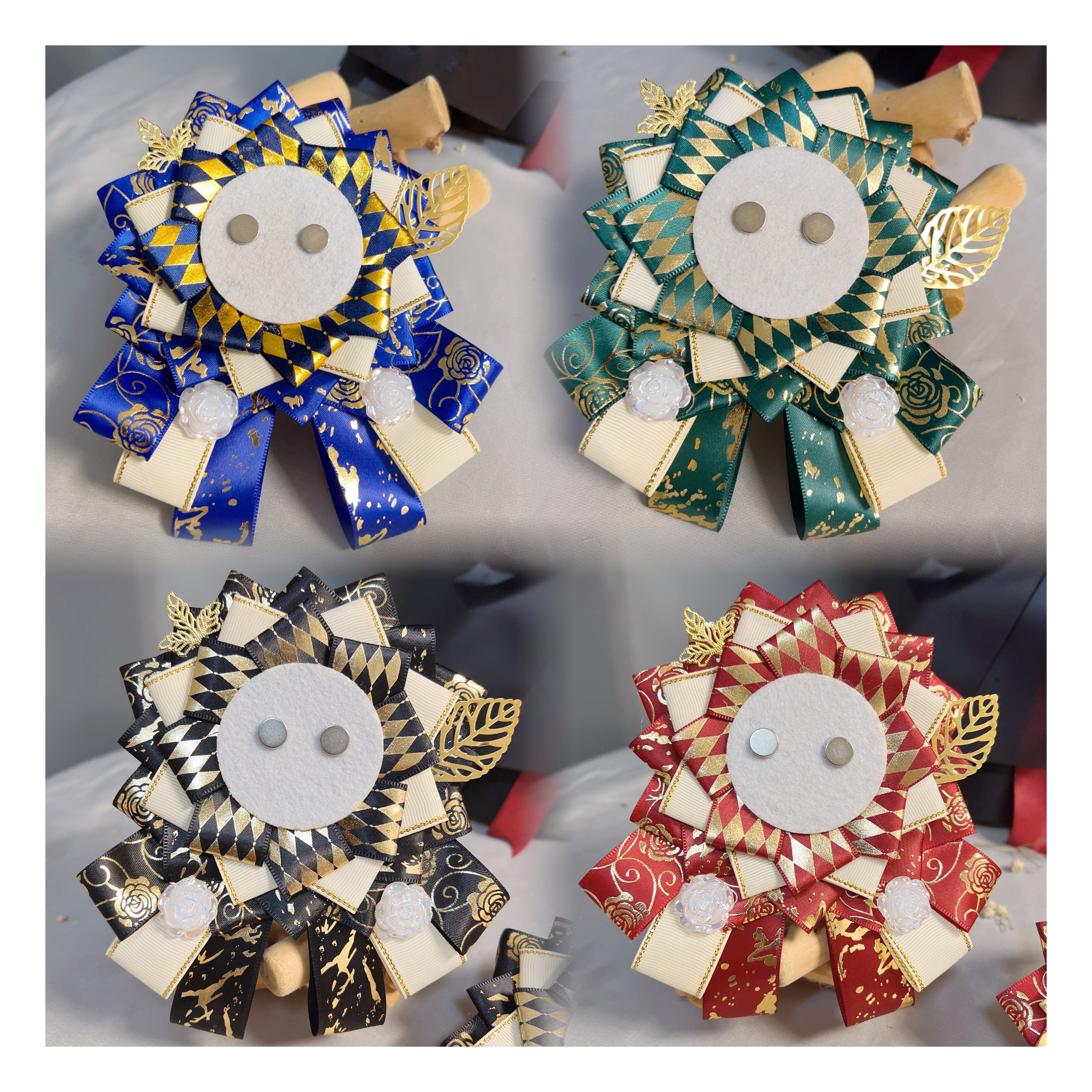 手工DIY吧唧托配件徽章托配饰痛包装饰物华丽流沙吧唧托丝带胸针