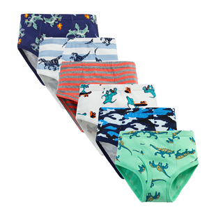 A类男童内裤 外贸 纯棉恐龙卡通工程车三角欧美跨境全棉宝宝短裤