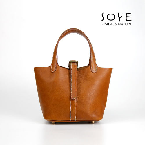 素一SOYE手工皮具菜篮子意大利MBOX皮&800三颗钉植鞣皮18菜篮子