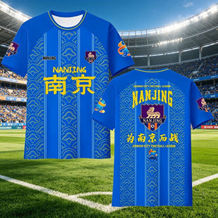江苏城市足球联赛南京队服为南京而战球迷T恤速干透气足球训练服
