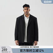 BD健美站经典 春秋高级感垫肩西服男简约宽松外套 休闲西装